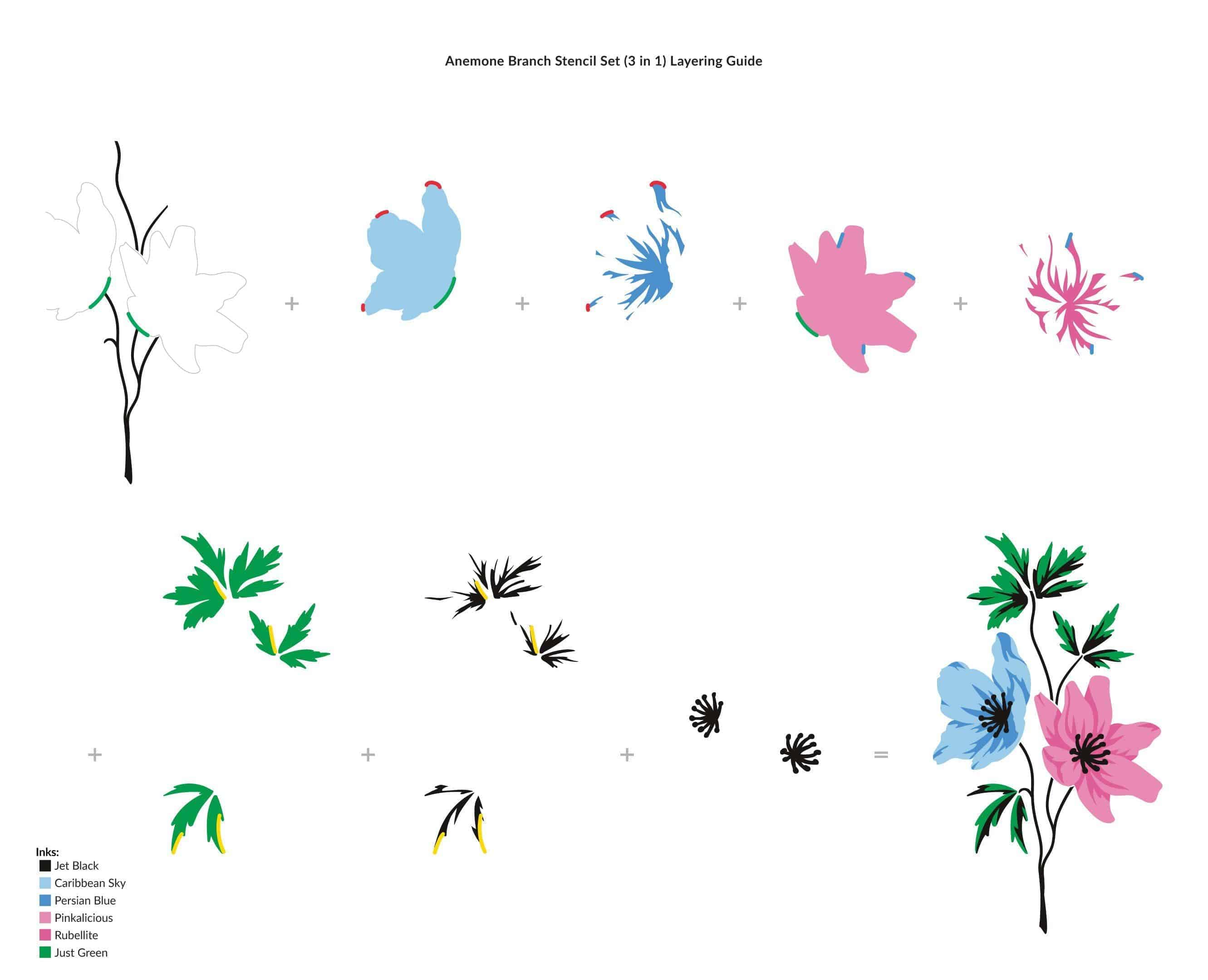 altenew-anemone-branch-schablonen-set-3-in-1 image 3