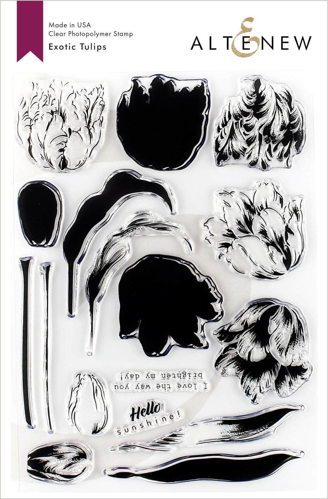 altenew-exotic-tulips-stempelset-6x8-layering-18-teilig image 1