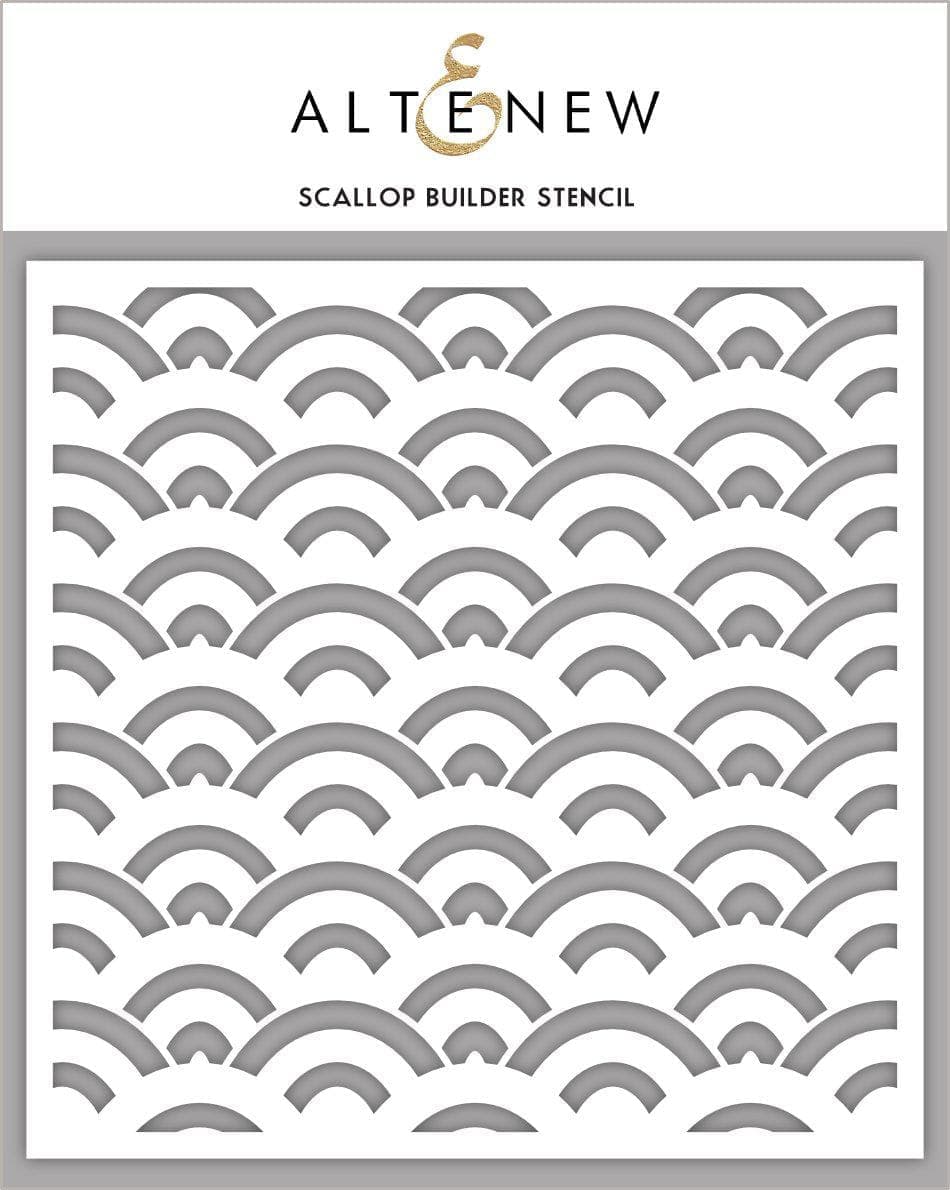 altenew-scallop-builder-schablone-muschelmuster-6x6-zoll image 1