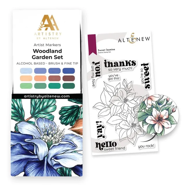 altenew-sweet-jasmine-stempel-marker-set-l-bundle image 1