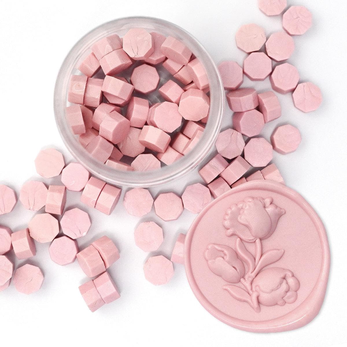 altenew-wax-seals-frosty-pink-wachsperlen-100-st-ck-rosa image 1