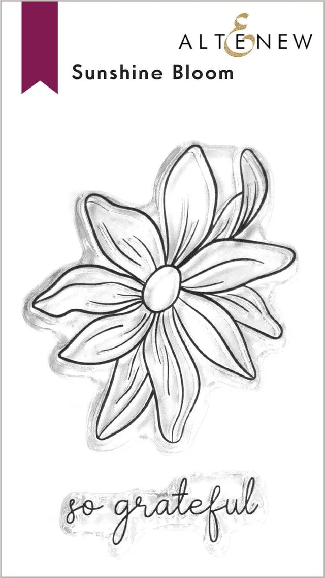 altenew-sunshine-bloom-stempelset-blume-2x3 image 1