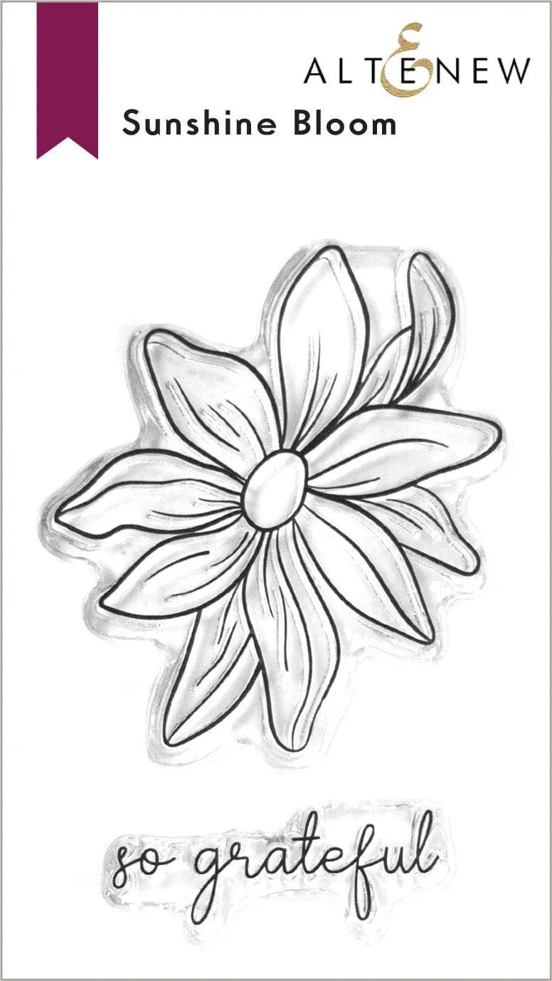 altenew-sunshine-bloom-stempelset-blume-2x3 image 1