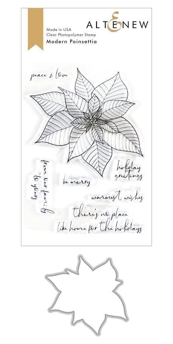 altenew-modern-poinsettia-stempelset-stanzen-weihnachten image 1