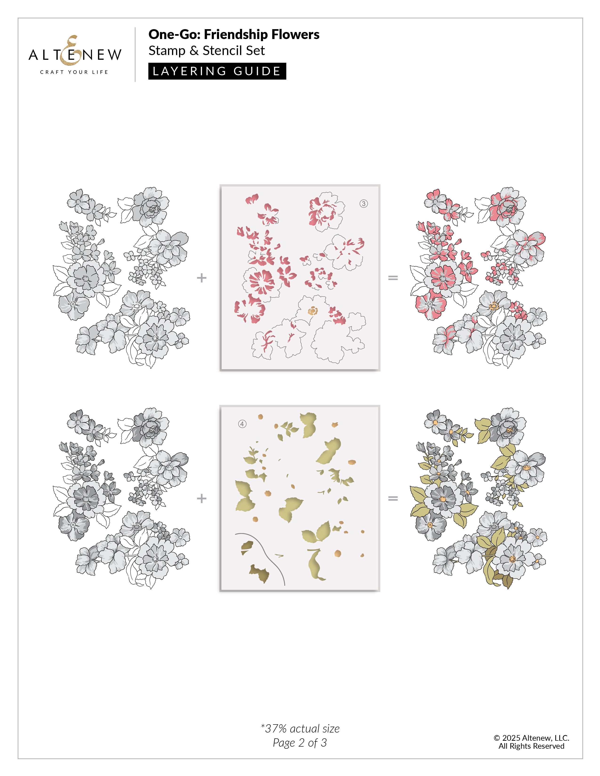 altenew-one-go-friendship-flowers-stempel-schablone-stanze-bundle image 5