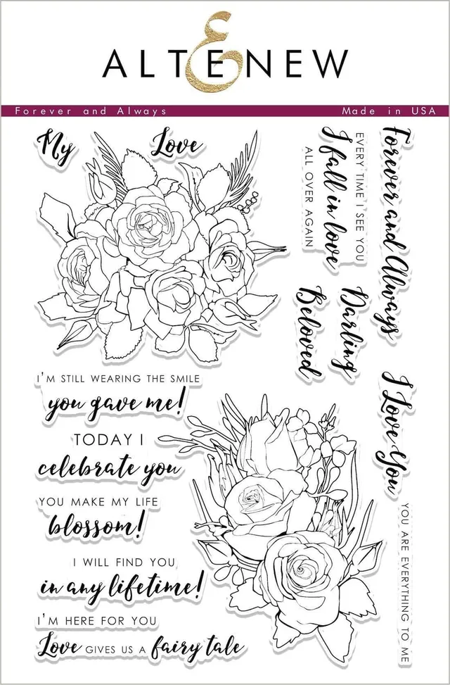 altenew-forever-and-always-stempelset-rosen-6x8 image 1