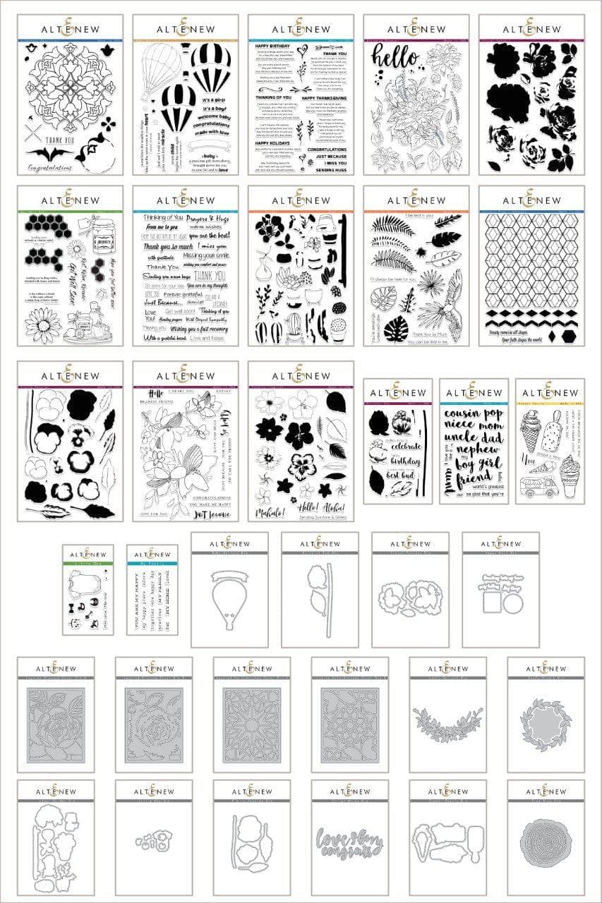 altenew-summertime-smiles-bundle-stempel-stanzen-34-sets image 1