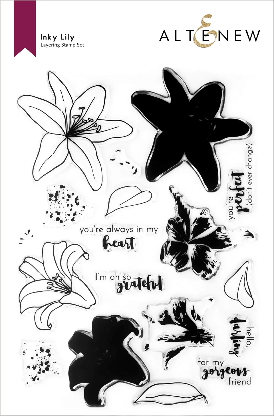 altenew-inky-lily-stempelset-lilie-floral-6x8-zoll image 1