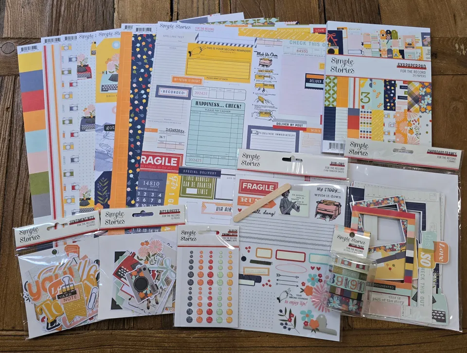 simple-stories-for-the-record-mega-scrapbook-bundle-12x12-set image 1