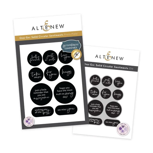 altenew-one-go-solid-circular-sentiments-press-plate-stanze-bundle image 1