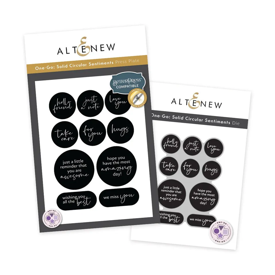 altenew-one-go-solid-circular-sentiments-press-plate-stanze-bundle image 1