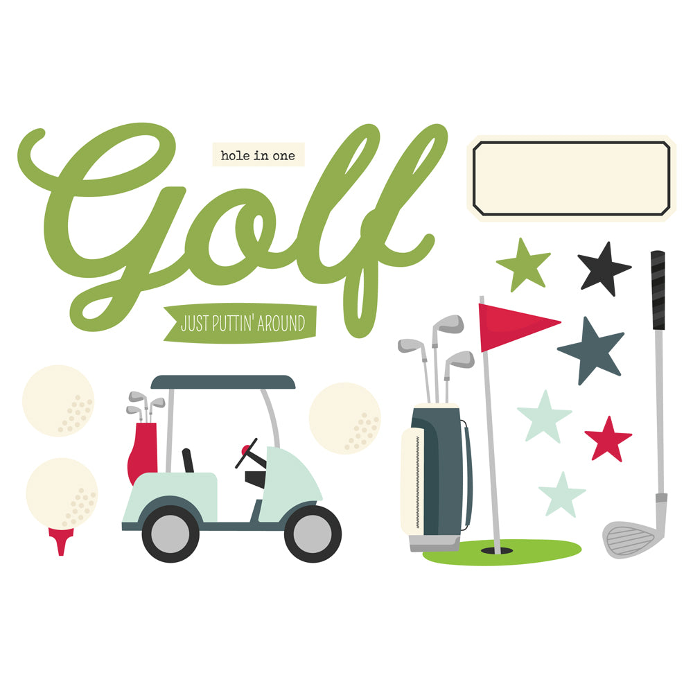 simple-stories-golf-page-pieces-16-die-cuts-sport image 2