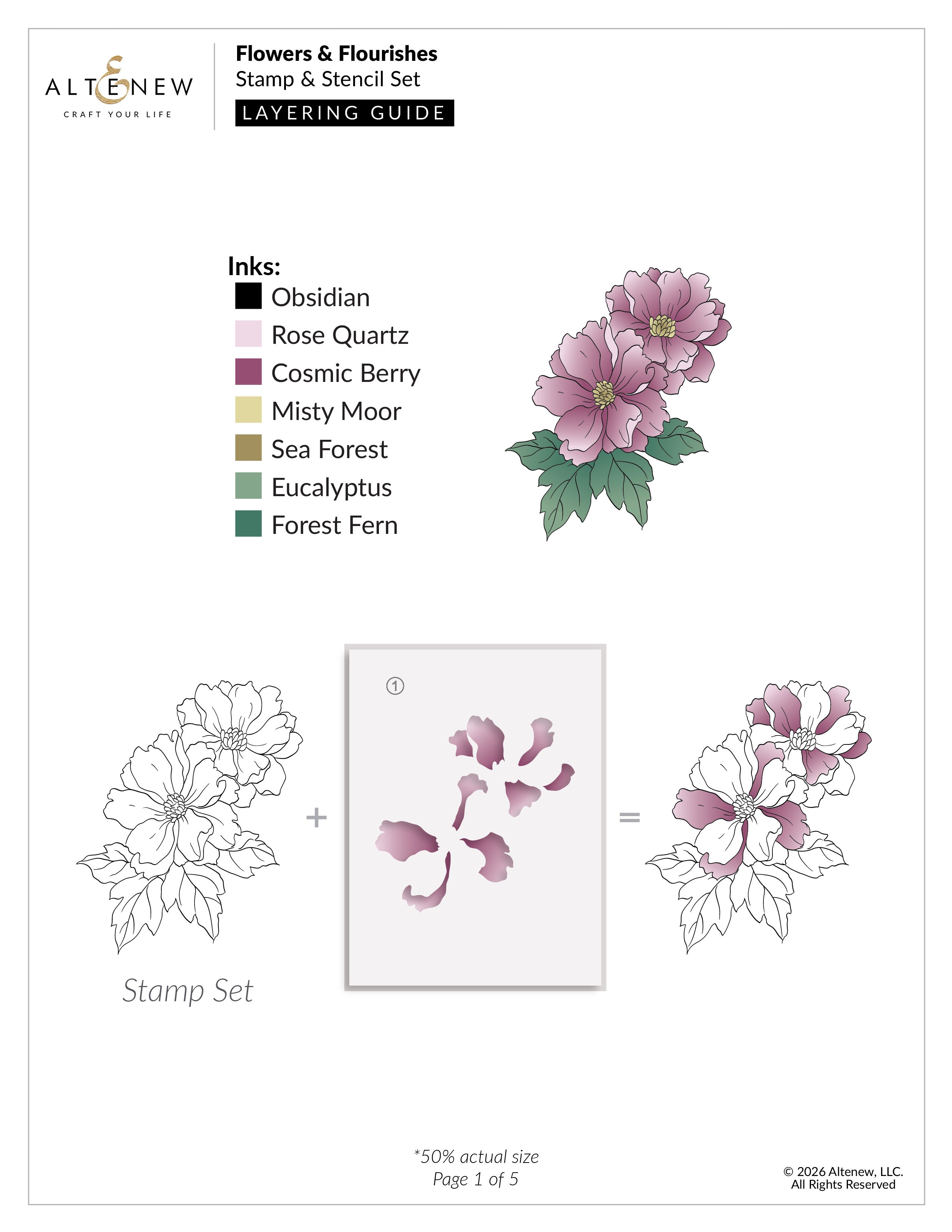 altenew-flowers-flourishes-stempel-schablonen-set image 3