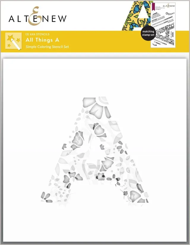 altenew-all-things-a-coloring-stencil-set-3in1-worte image 1