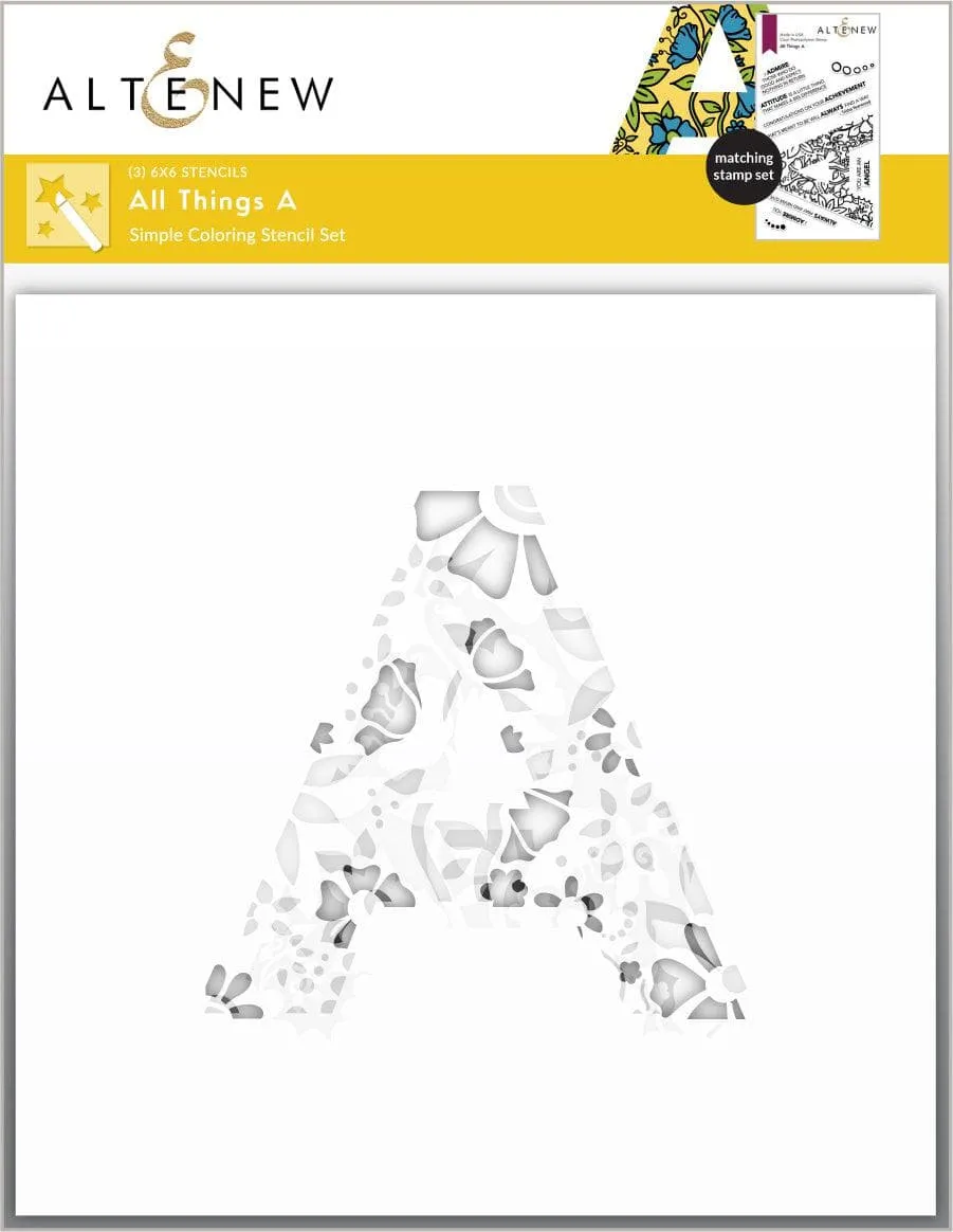 altenew-all-things-a-coloring-stencil-set-3in1-worte image 1