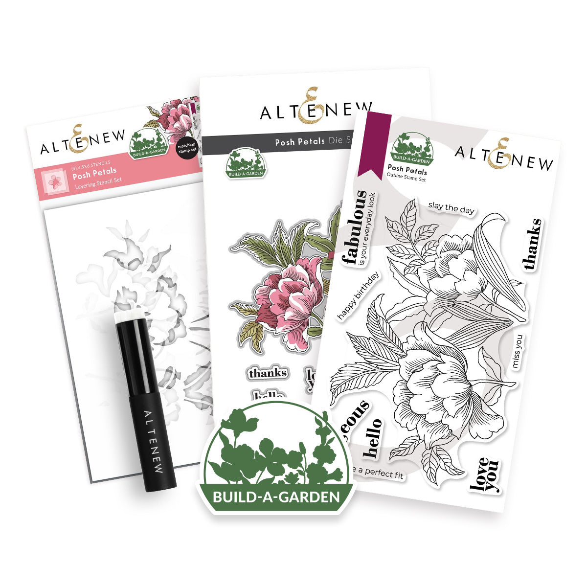 altenew-build-a-garden-posh-petals-stempel-blumen-10-tlg image 1