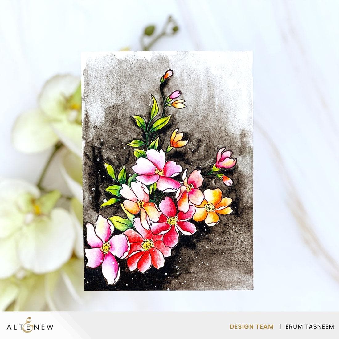 altenew-lovely-flowers-press-plates-folienplatte-blumen image 2