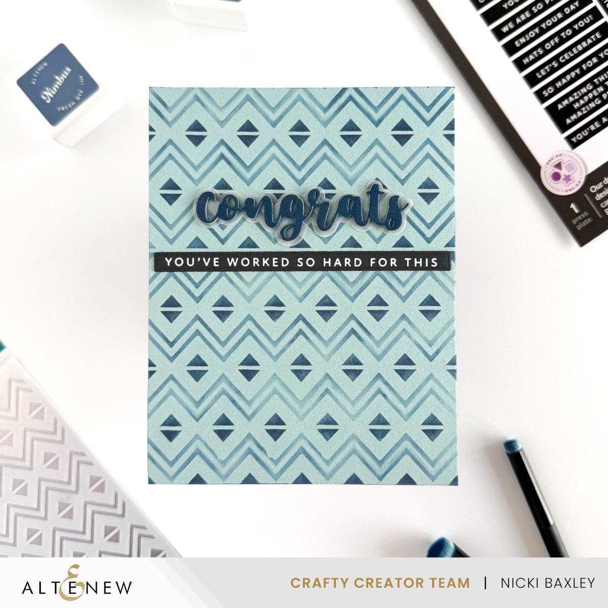 altenew-heritage-chevron-weaves-schablone-6x6-inch-muster image 4