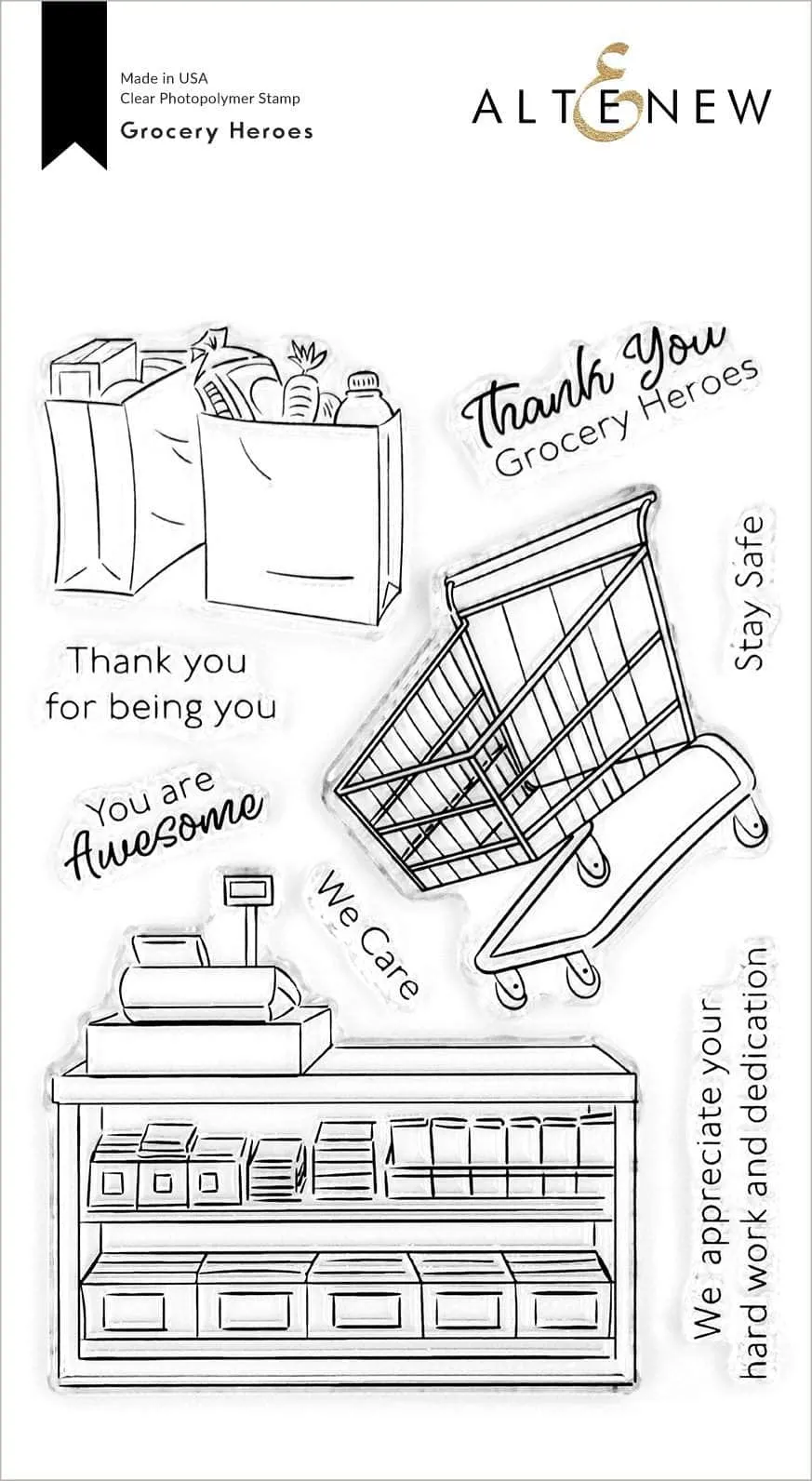 altenew-grocery-heroes-stempelset-berufe-danke-4x6-zoll image 1
