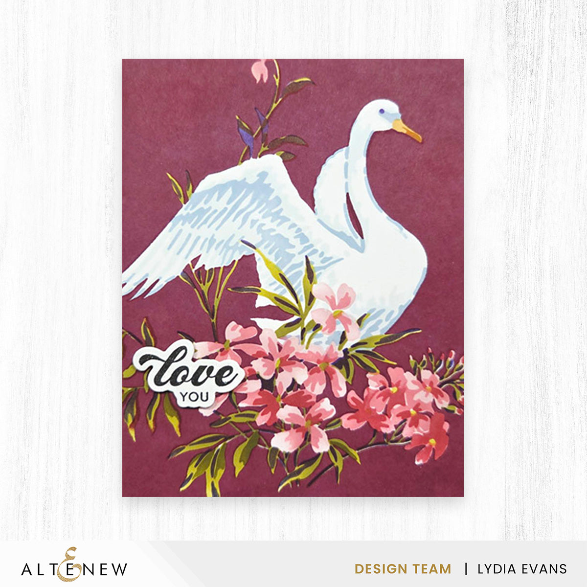 altenew-stencil-art-swan-serenade-schablonen-set-6in1-floral image 2