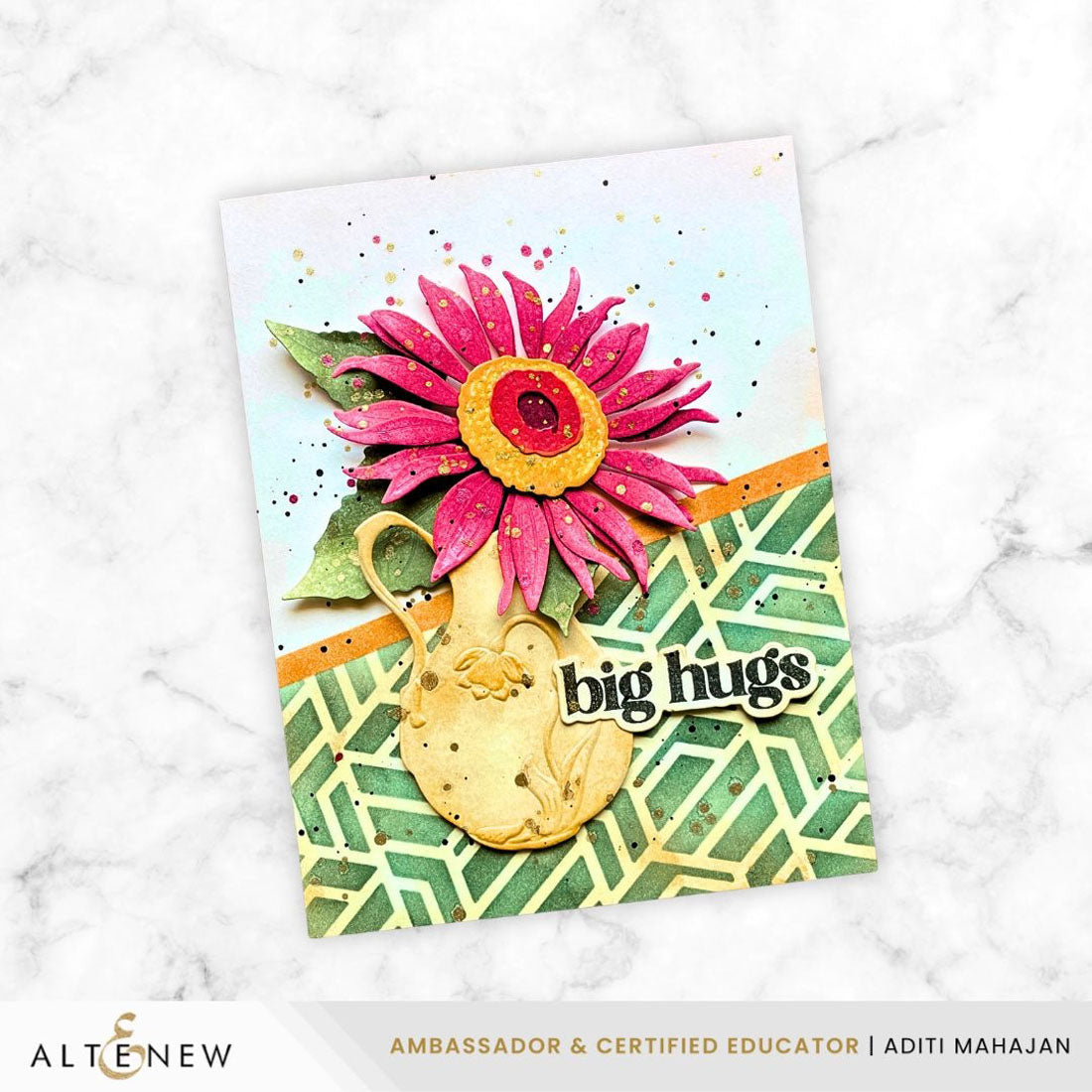altenew-geometric-mix-stencil-schablone-6x6-hexagon image 3