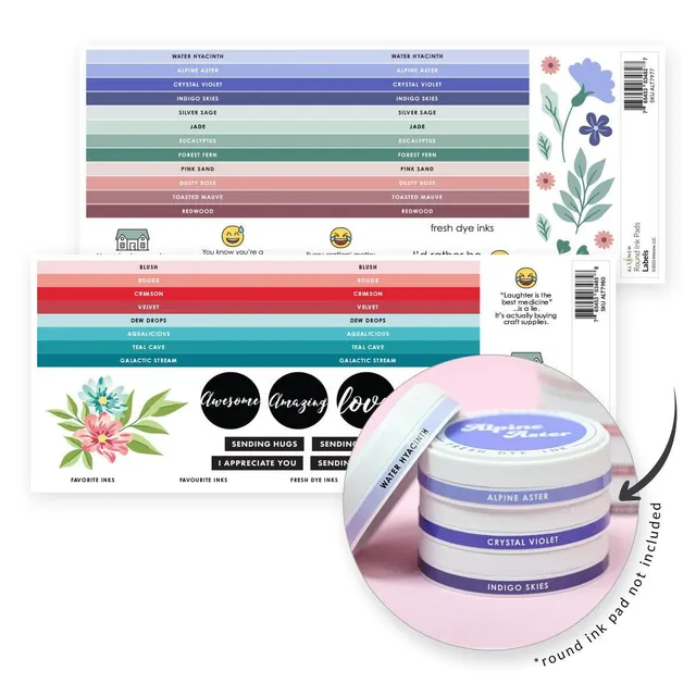 altenew-fresh-dye-ink-etiketten-set-20-farben-rund image 1