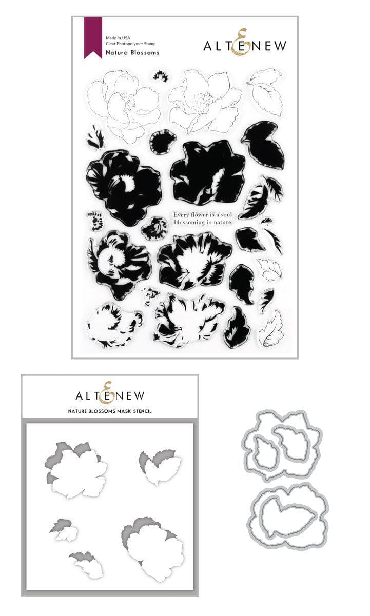 altenew-nature-blossoms-complete-bundle-stempel-stanzen-blumen image 1