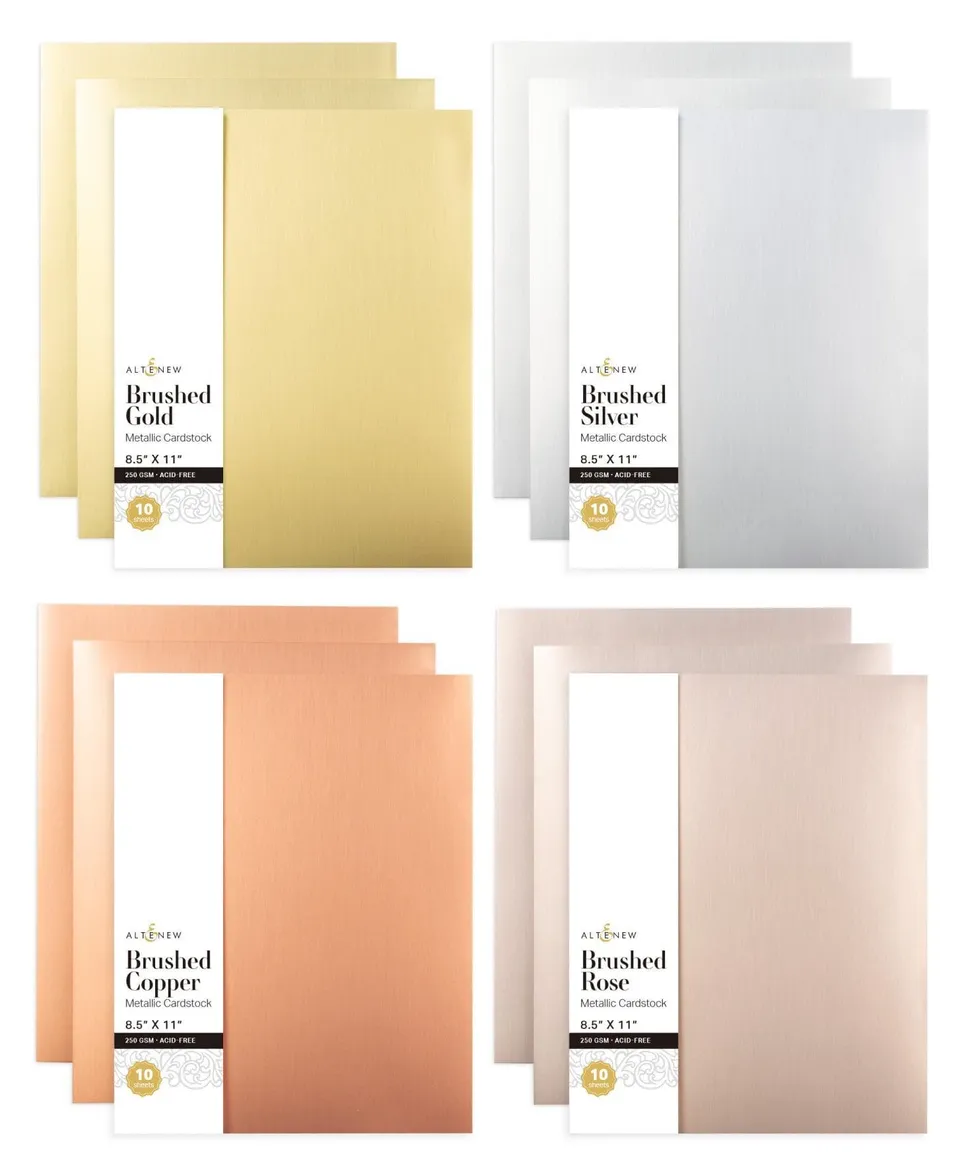 altenew-fine-dandy-metallic-cardstock-bundle-8-5x11 image 1