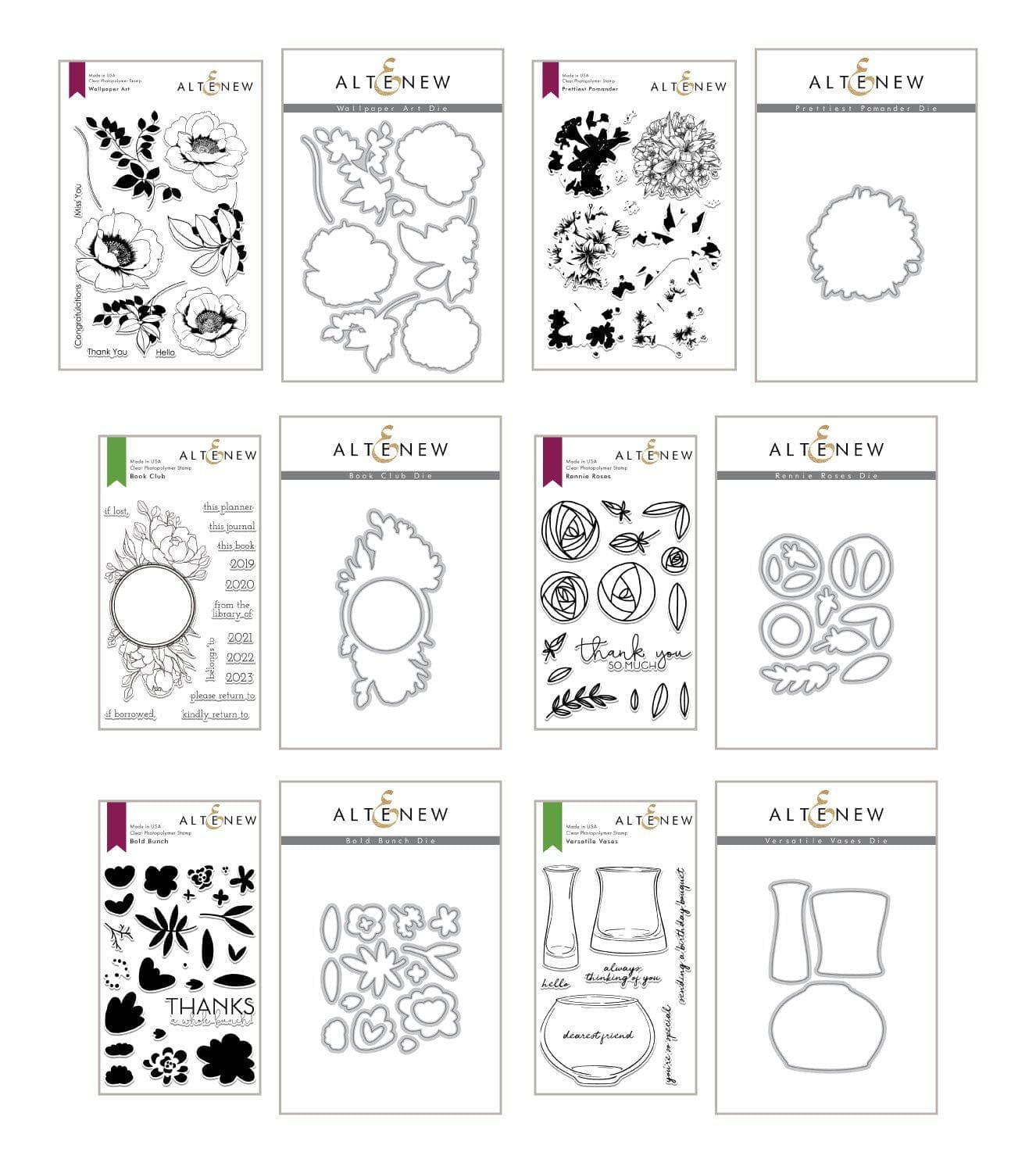 altenew-fond-appreciation-stempel-stanzen-bundle-blumen image 1