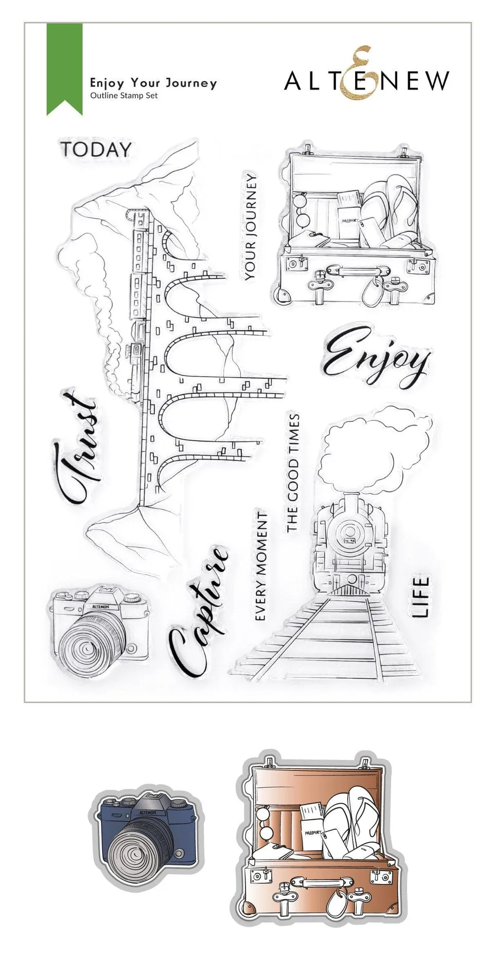 altenew-enjoy-your-journey-stempel-stanzen-komplett-set-reise image 1