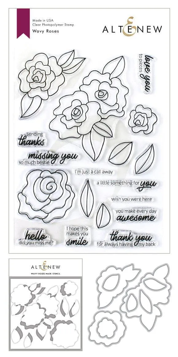 altenew-wavy-roses-mask-stencil-schablone-rosen image 1