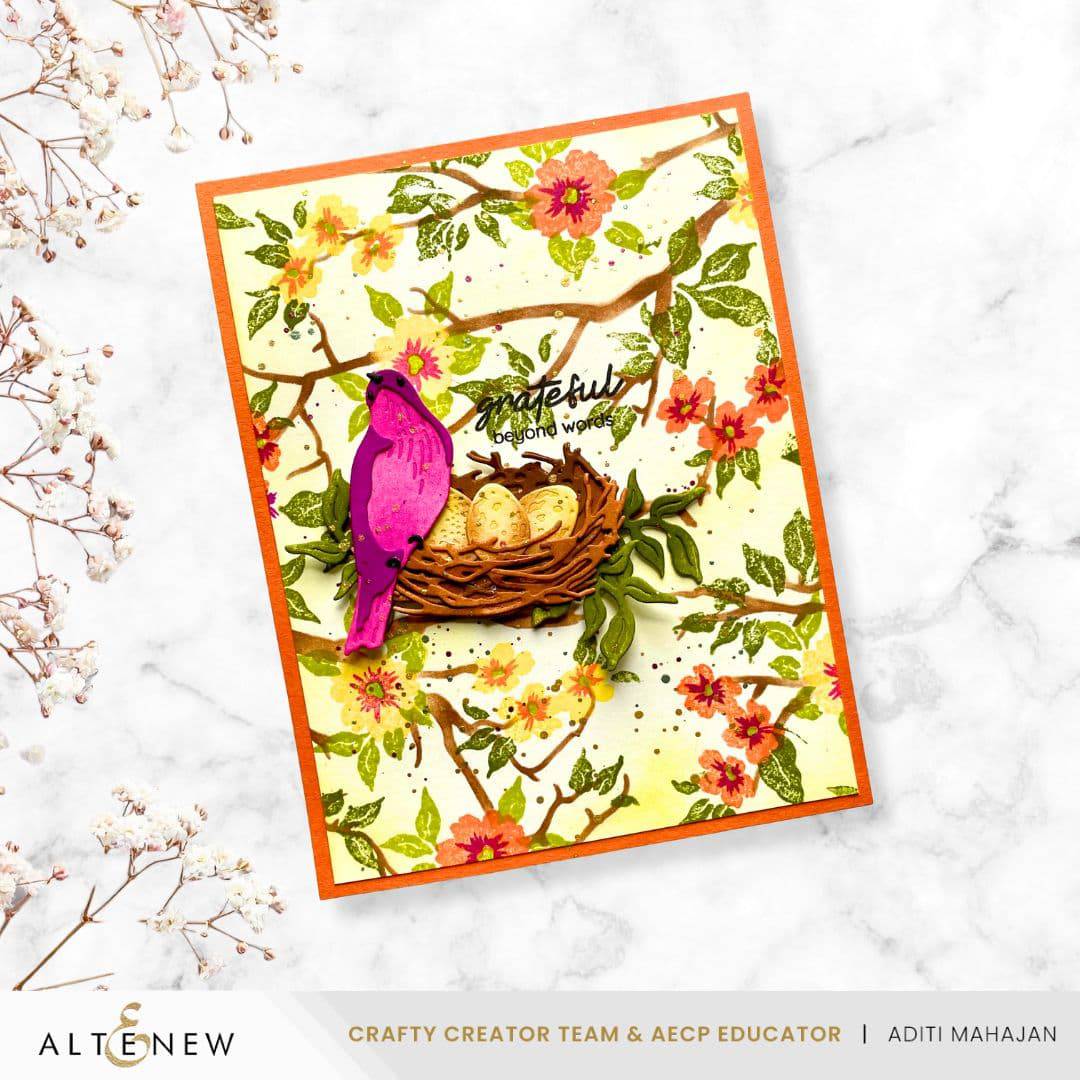altenew-mini-delight-nestled-whimsy-stempel-stanzen-set-blumen image 5