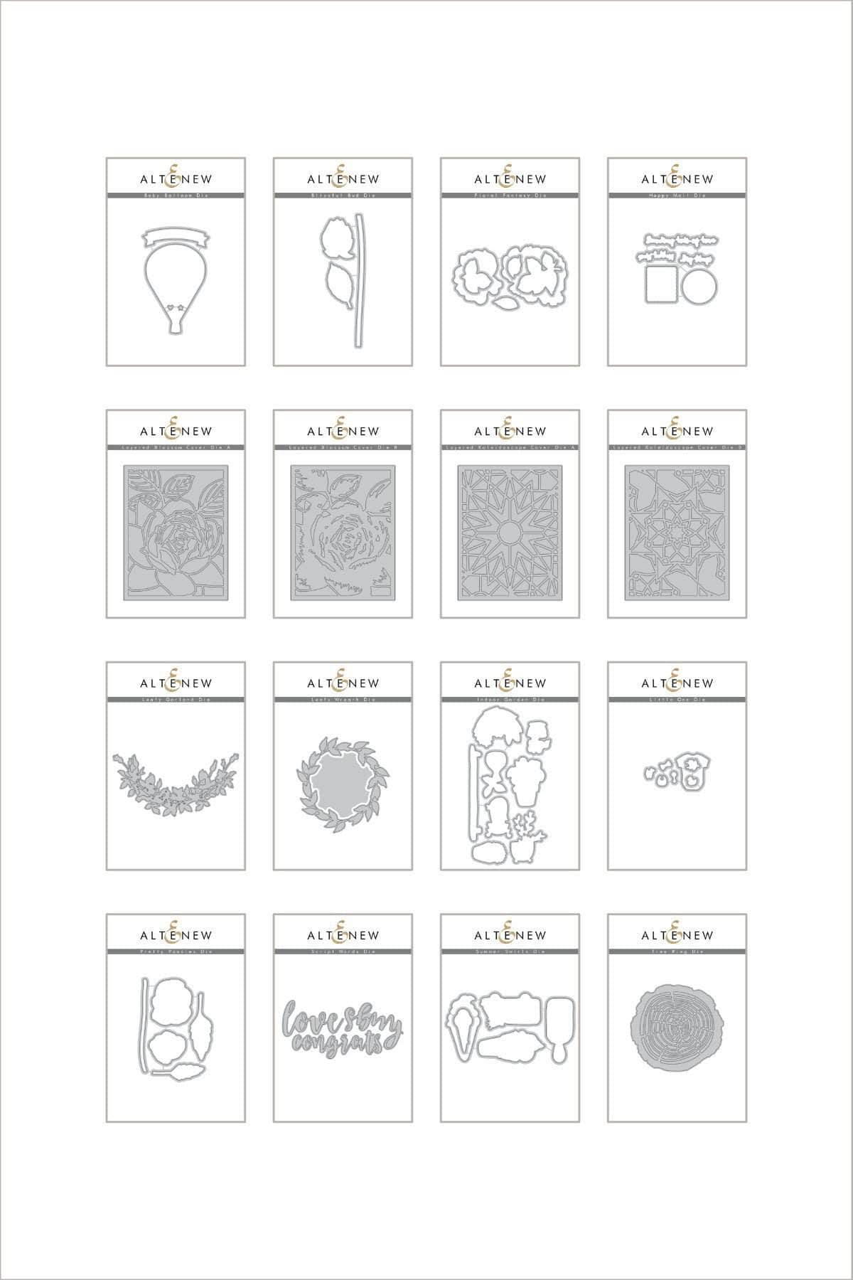 altenew-summertime-smiles-die-bundle-stanzschablonen-16-teilig image 1