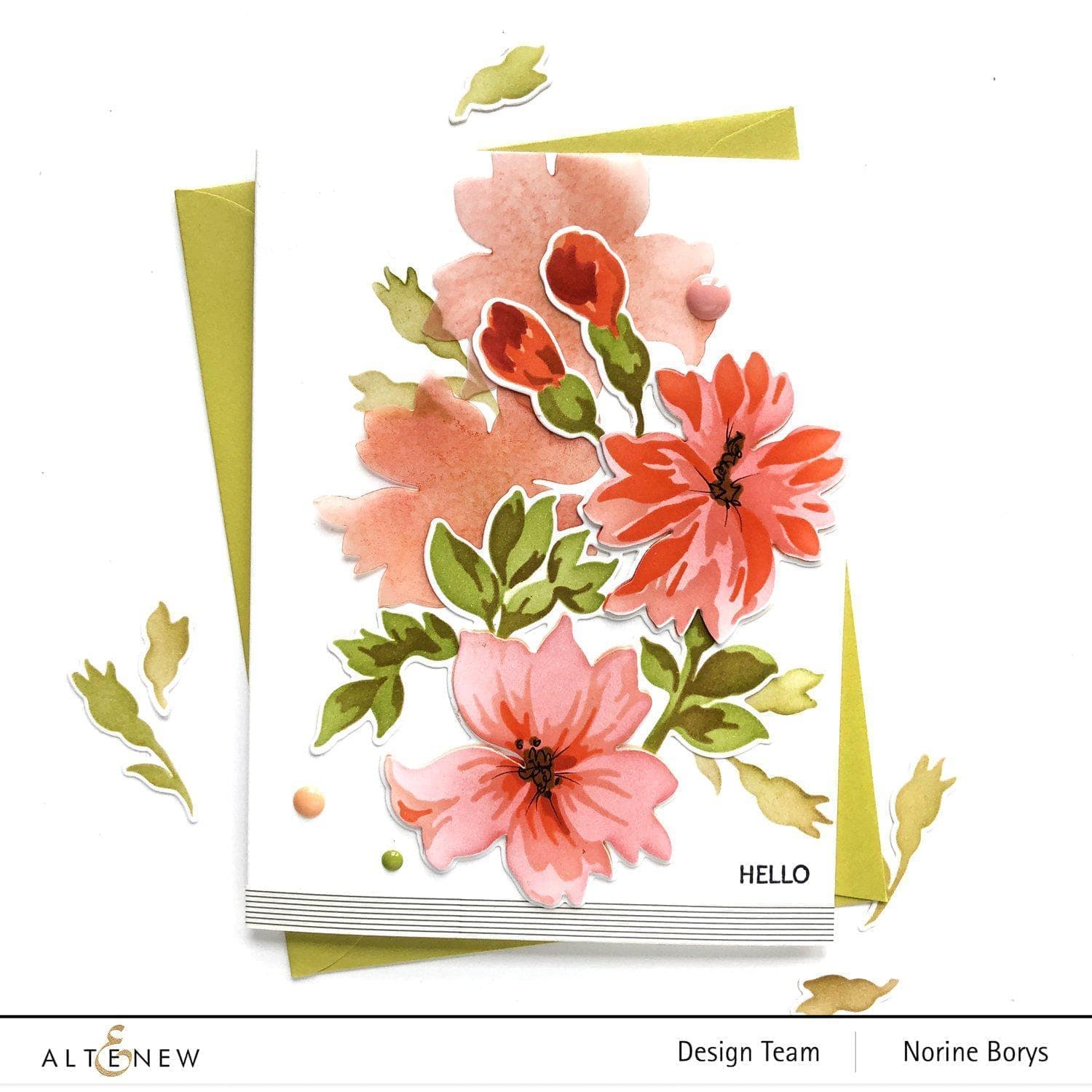 altenew-bitterroot-flower-schablone-stanzen-bundle-blumen image 2