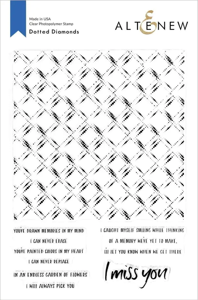 altenew-dotted-diamonds-stempelset-hintergrund-rauten-5-teilig image 1