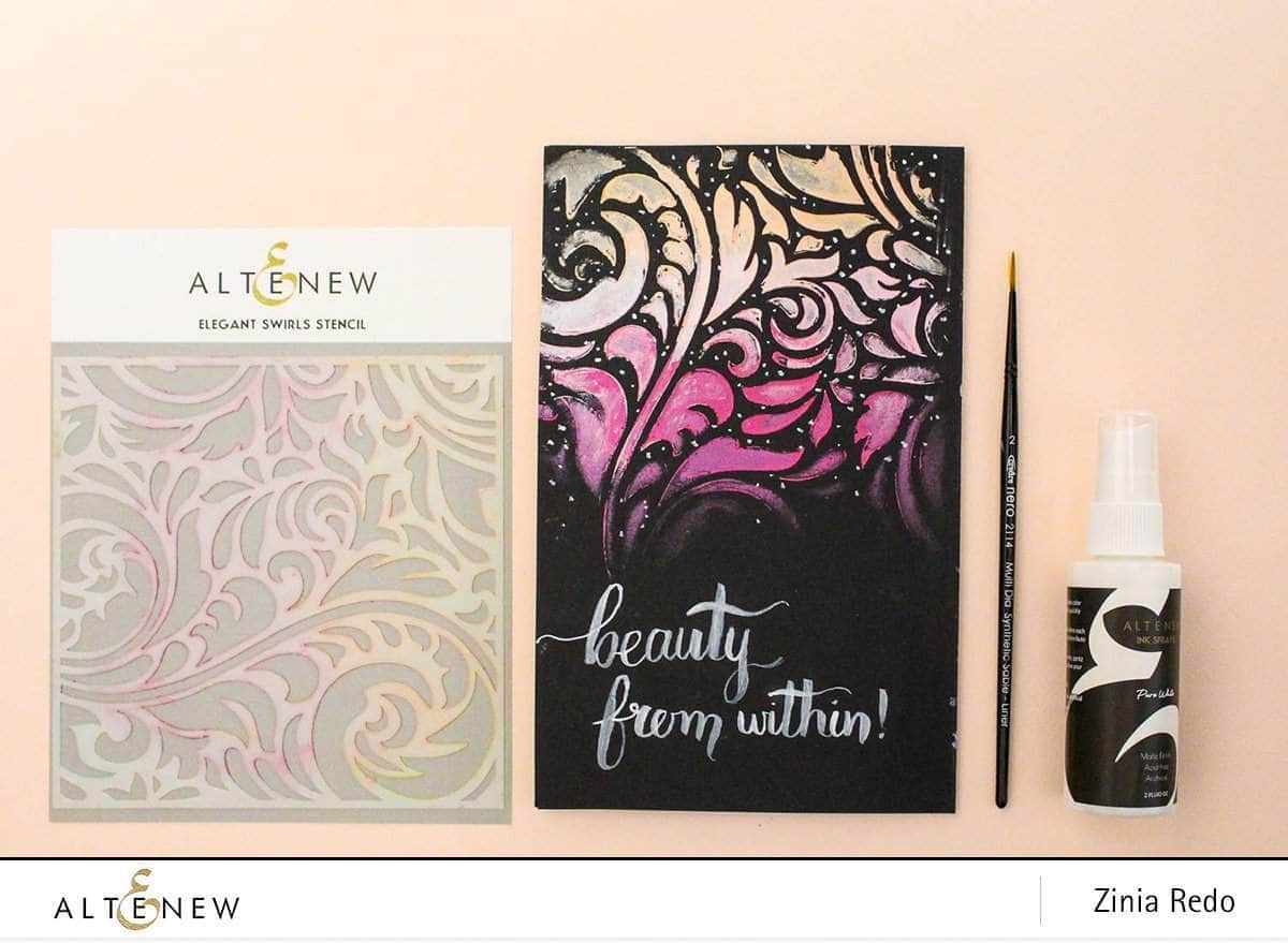 altenew-elegant-swirls-schablone-ink-spray-set-gold-silber image 4