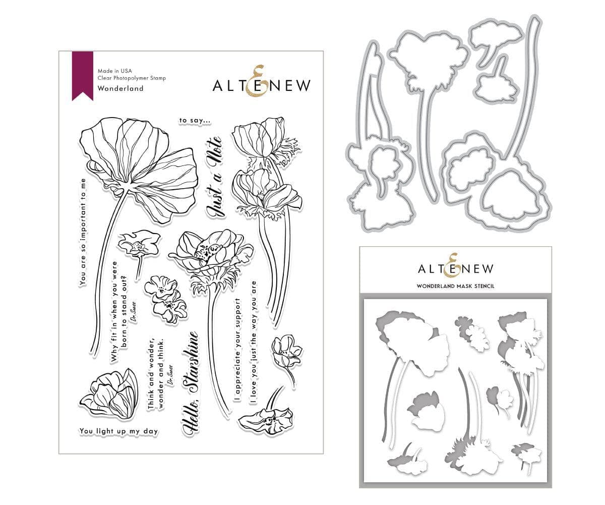 altenew-wonderland-mask-stencil-schablone-blumen-vintage image 1