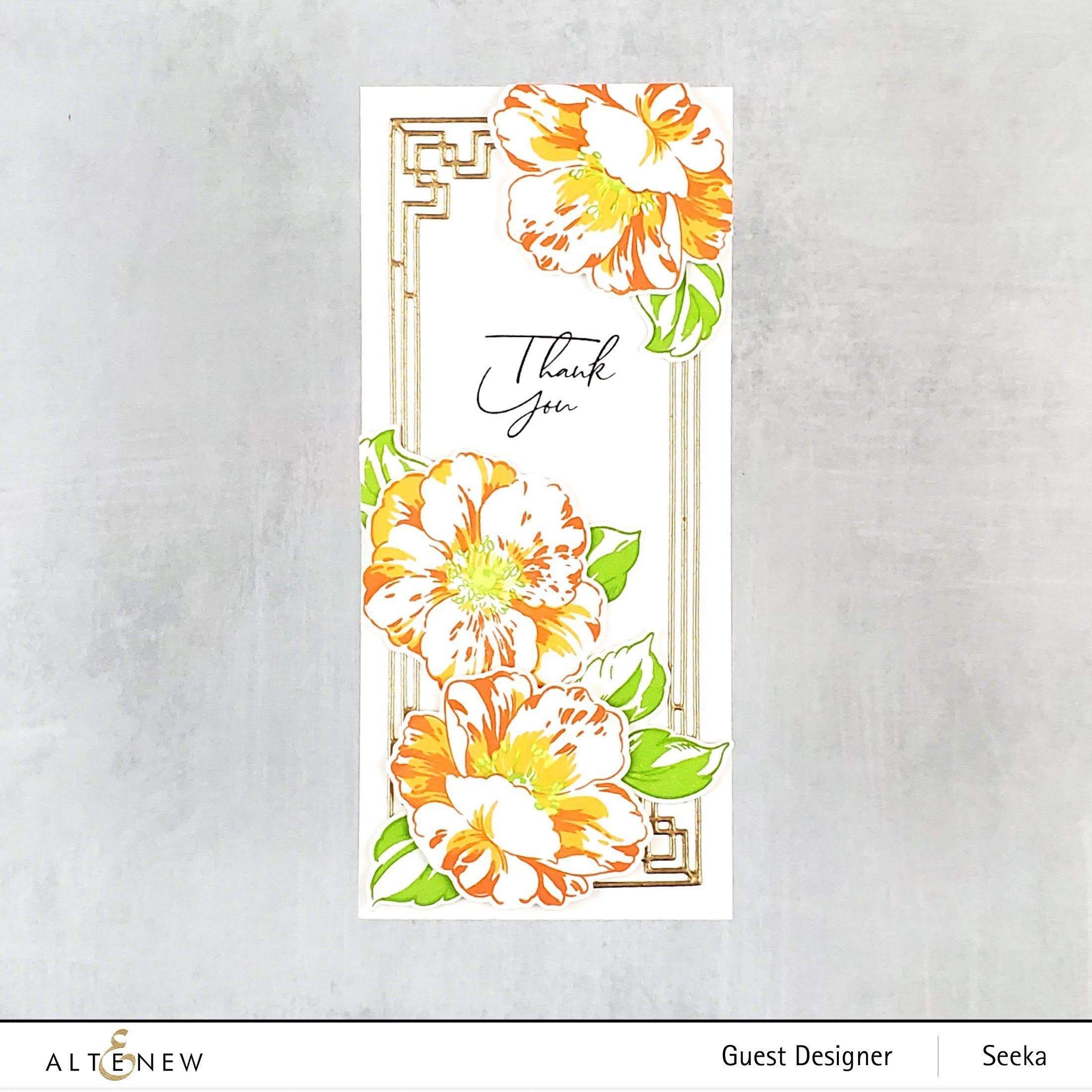 altenew-queen-anemone-simple-coloring-stencil-schablone image 4