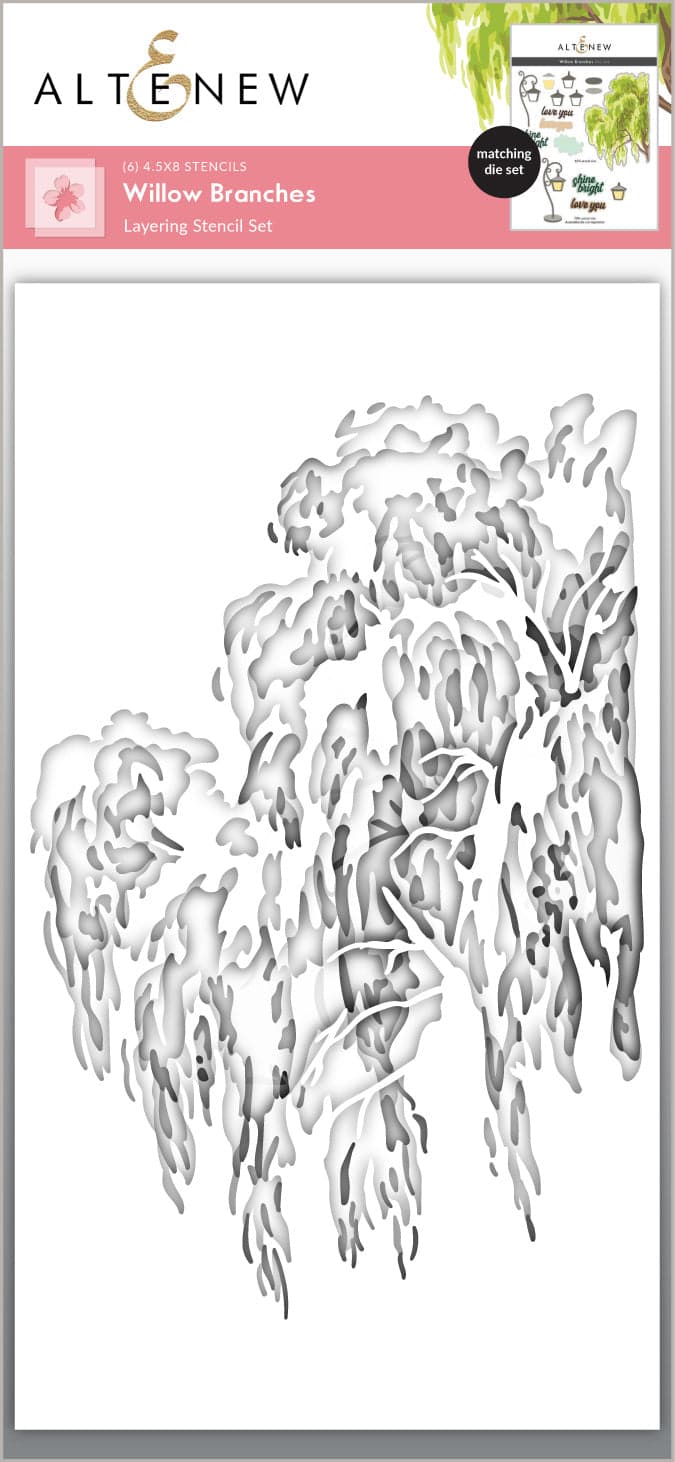 altenew-stencils-willow-branches-complete-bundle-stanzen-schablone image 8
