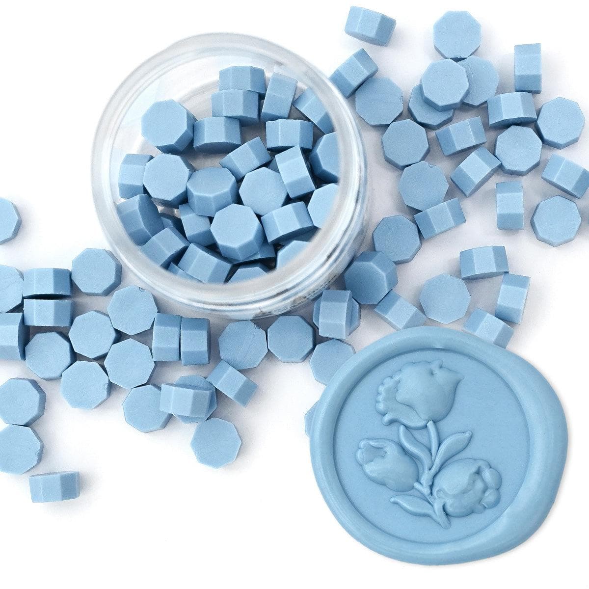 altenew-haze-blue-wax-beads-siegelwachs-hellblau-100-perlen image 1