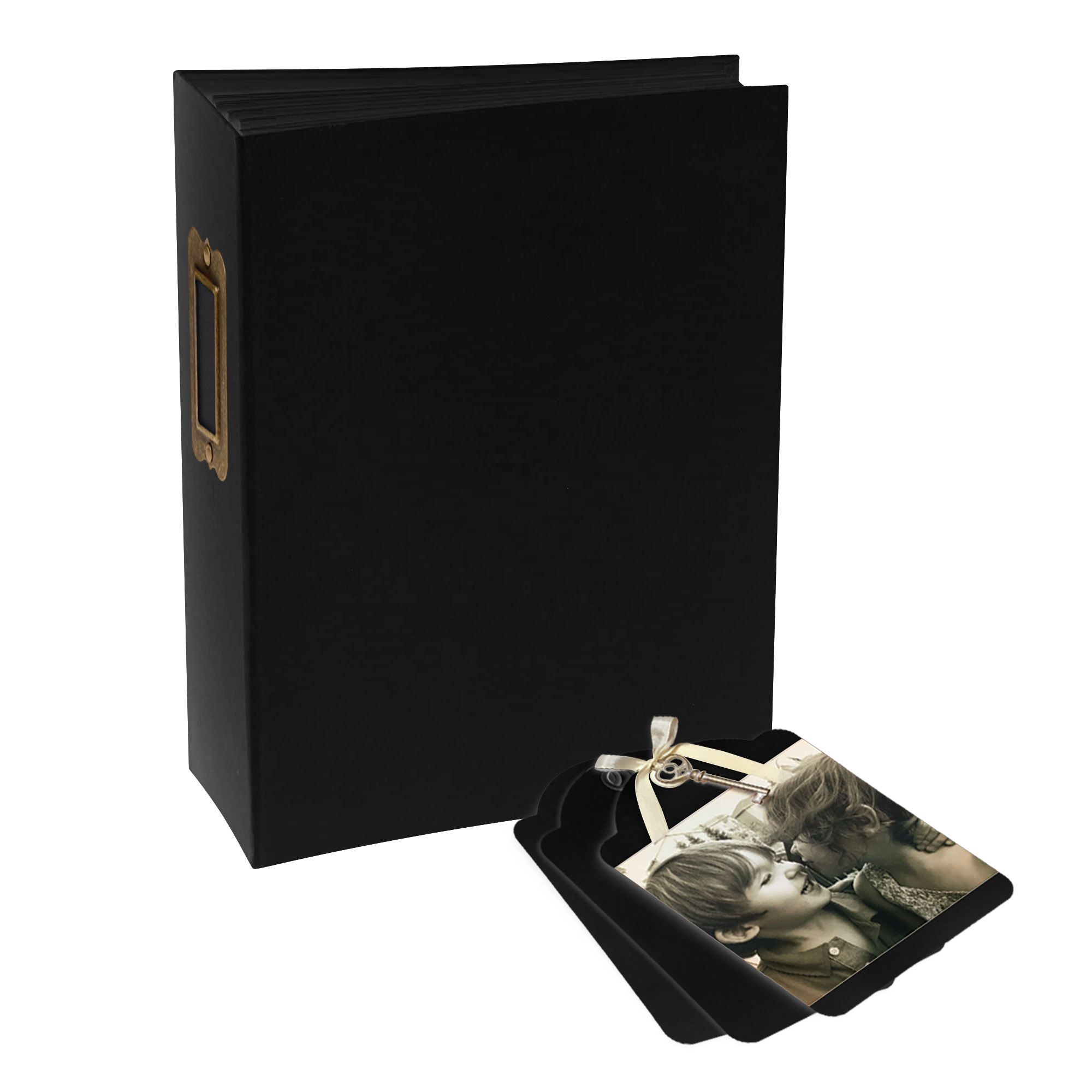 graphic-45-staples-rectangle-tag-pocket-album-schwarz image 4