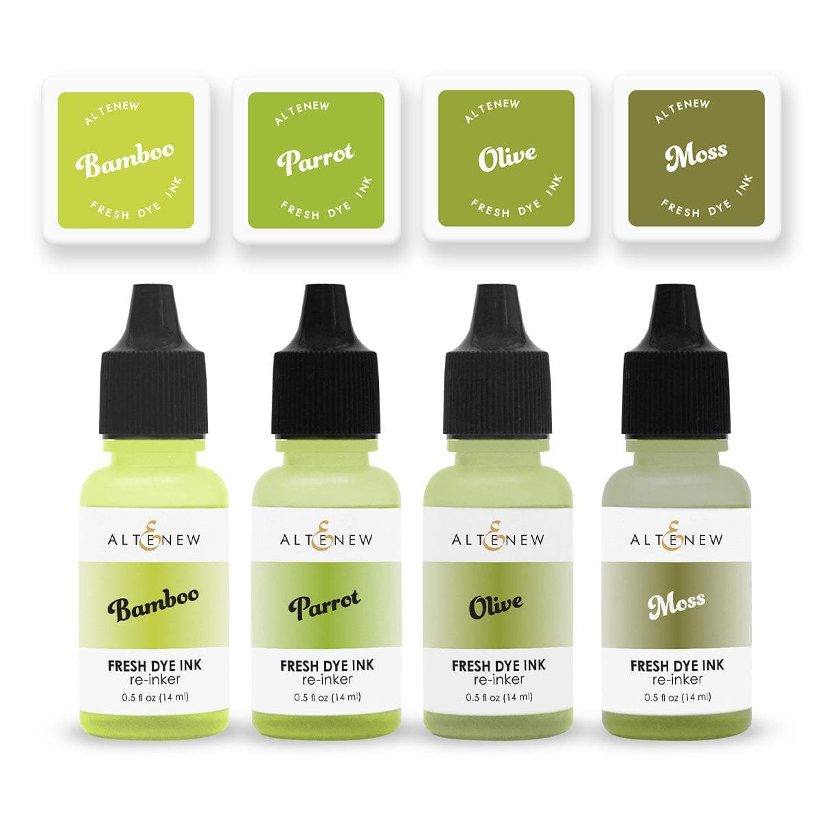 altenew-tropical-forest-fresh-dye-ink-ministempelkissen-4er-gr-n image 1