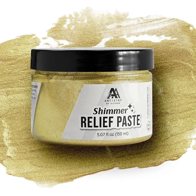 altenew-shimmer-relief-paste-strukturpaste-brass-150-ml image 1
