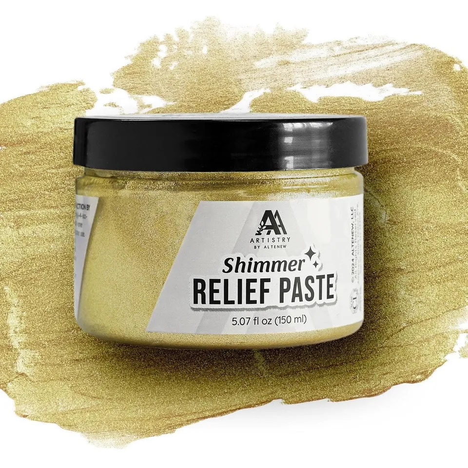 altenew-shimmer-relief-paste-strukturpaste-brass-150-ml image 1