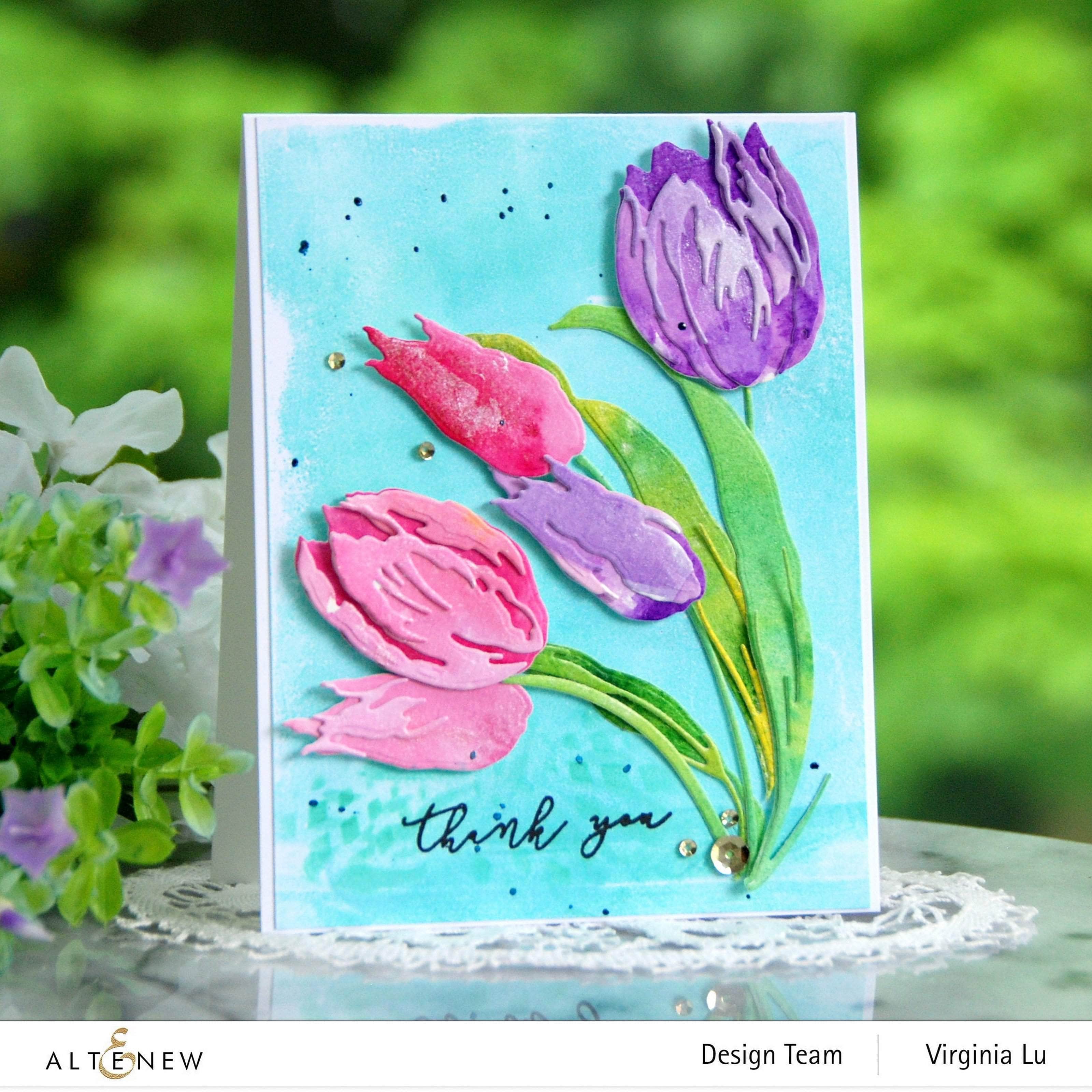 altenew-craft-a-flower-tulip-stanzen-set-3-tulpen image 2