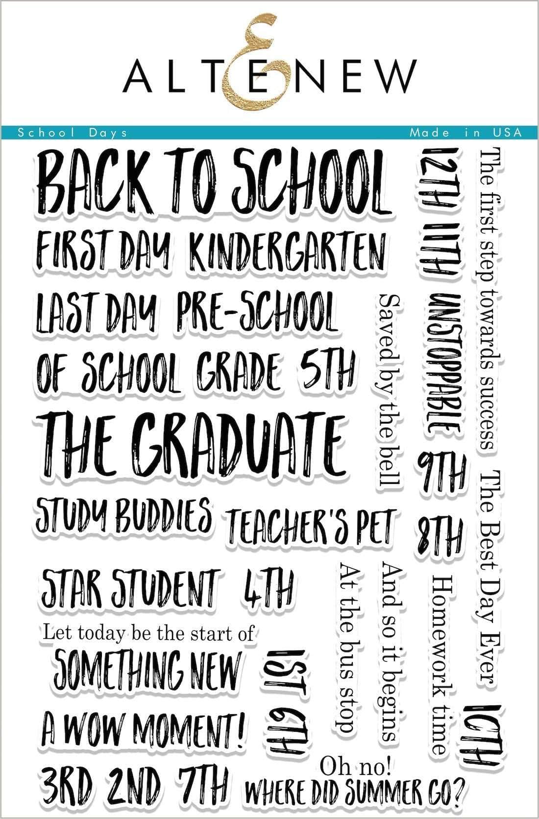 altenew-school-days-stempelset-6x8-zoll-schule image 1