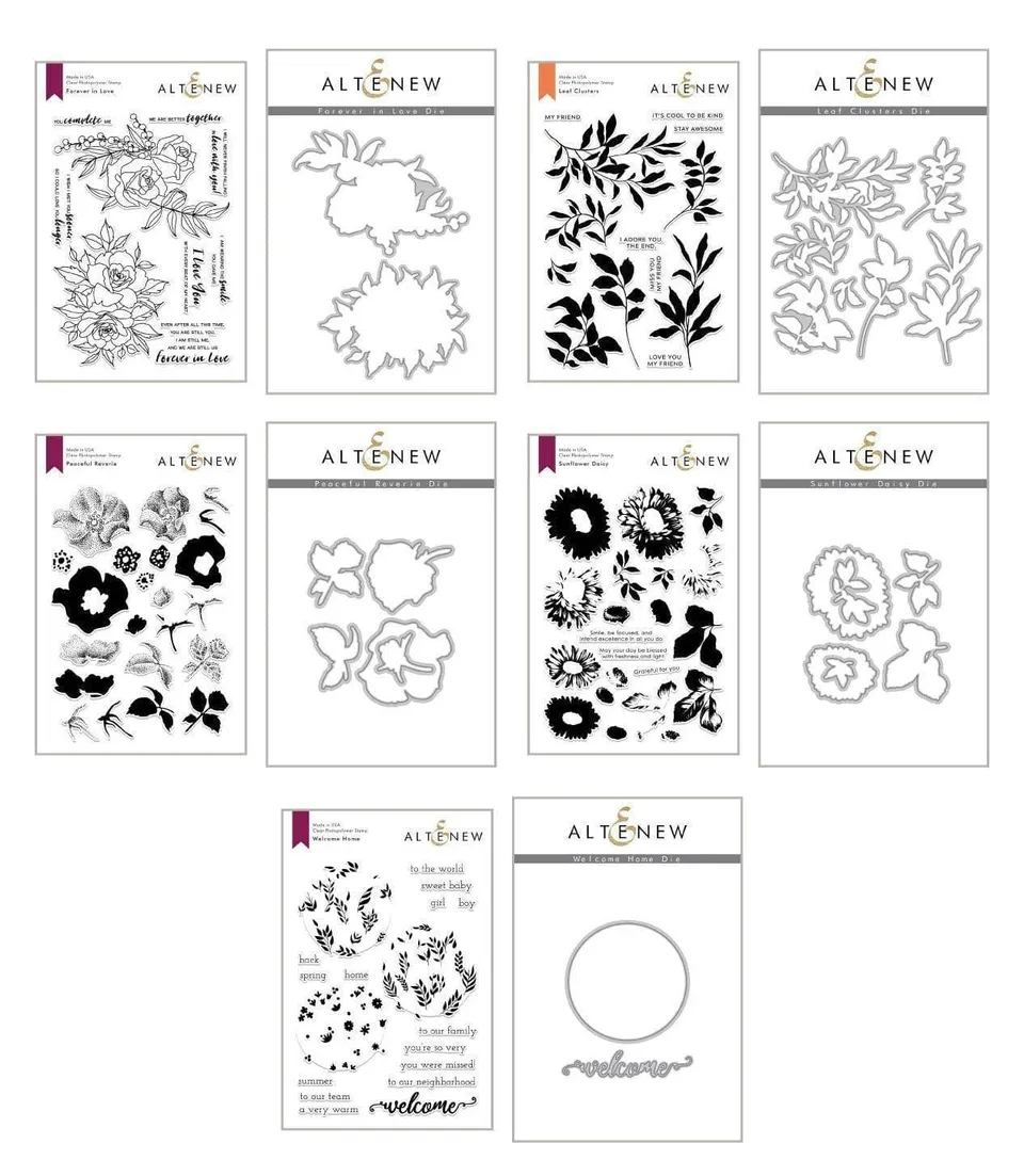altenew-welcome-reverie-stempel-stanzen-bundle-10-teilig-floral image 1