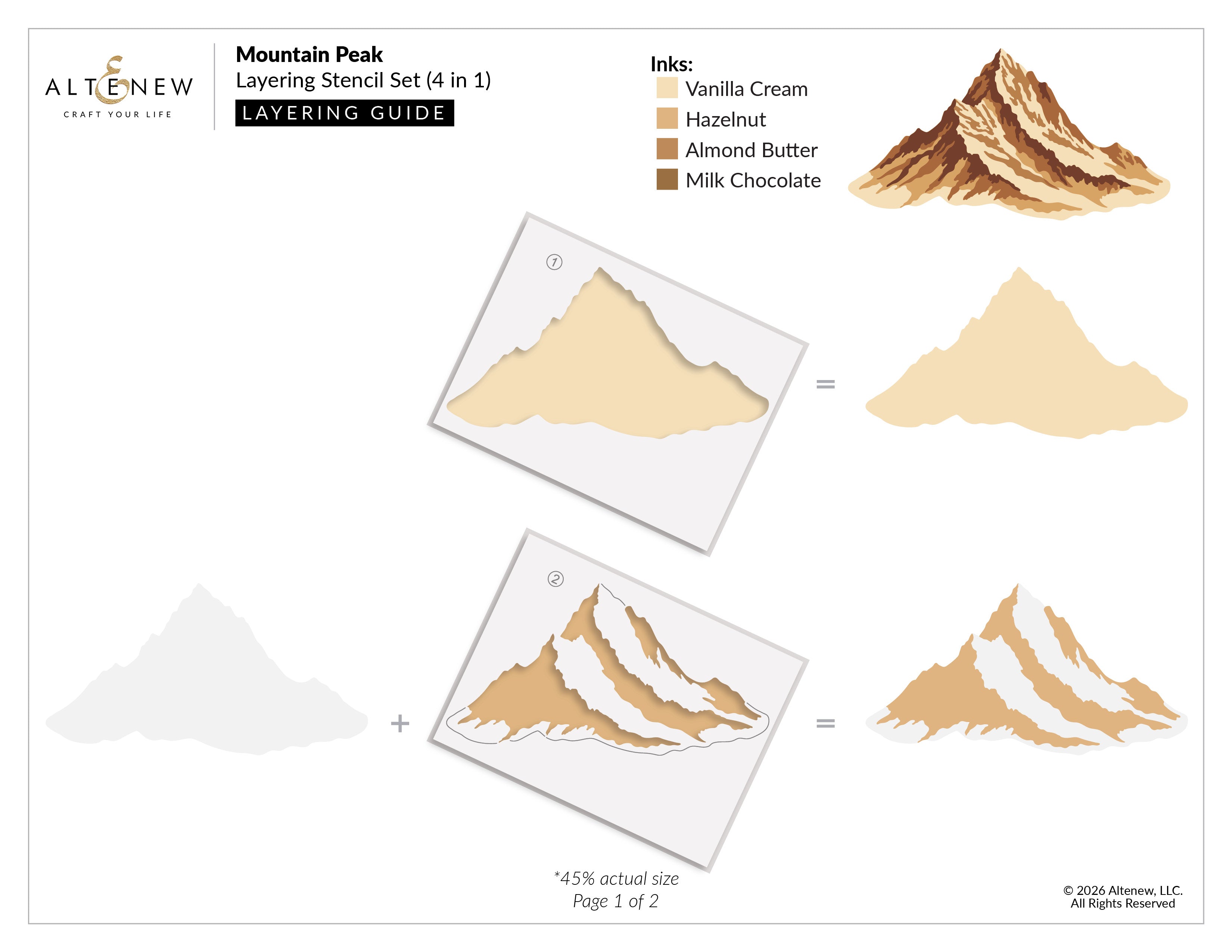 altenew-mountain-peak-schablonenset-berge-4-in-1 image 3