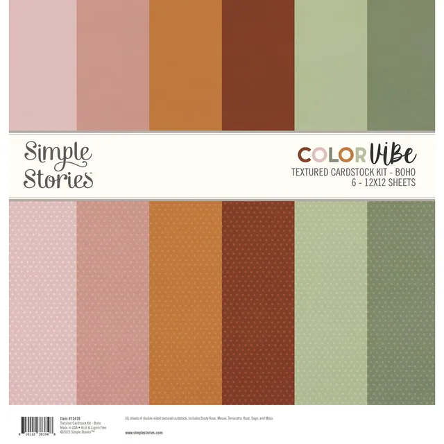 simple-stories-color-vibe-boho-cardstock-kit-12x12 image 1