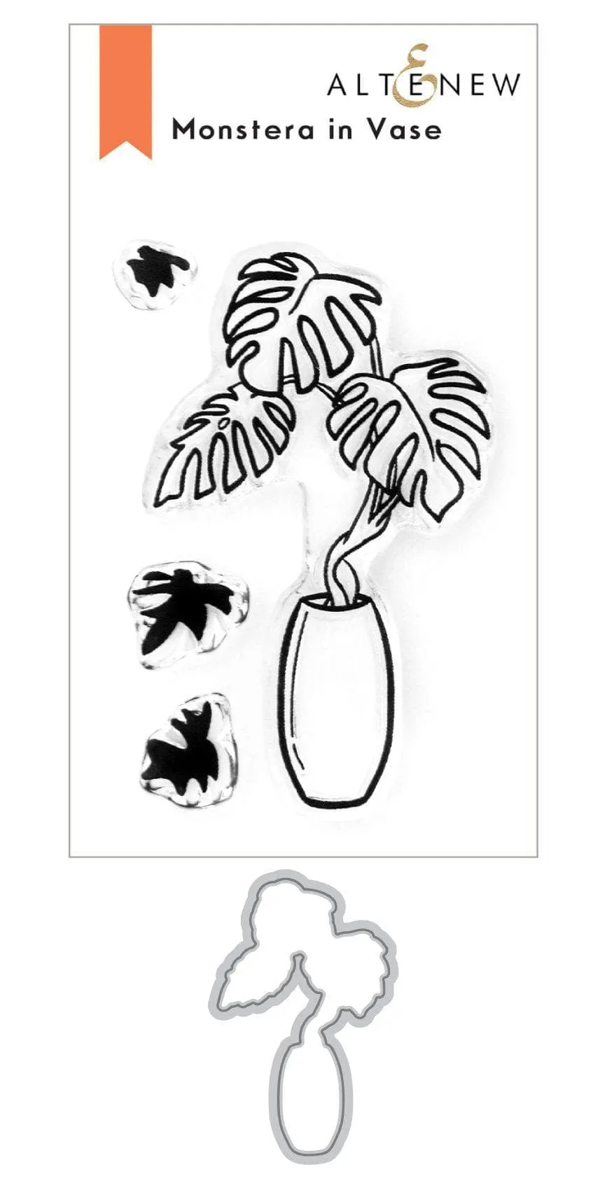 altenew-monstera-in-vase-stempel-2x3-mini-set image 1